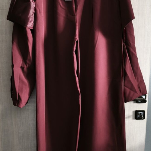 Bubblegun suit new, burgundy crop jacket and wide leg pants, size large