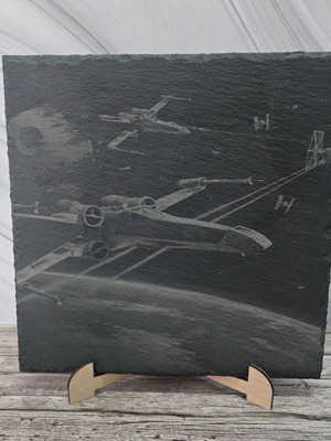 Engraved volcanic tile X-Wing Star Wars