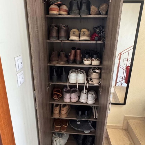 Shoe Cabinet used, dimensions 186x60x36 cm