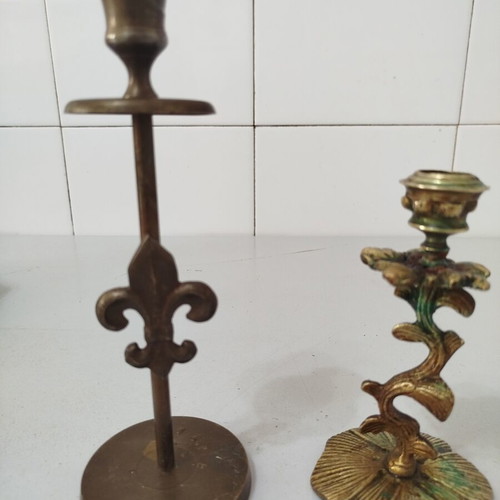 Copper Candle Holders used
