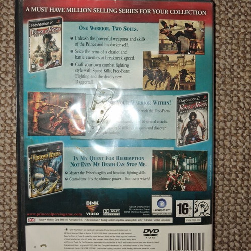 Prince of Persia PS2 game pack used, 2 discs