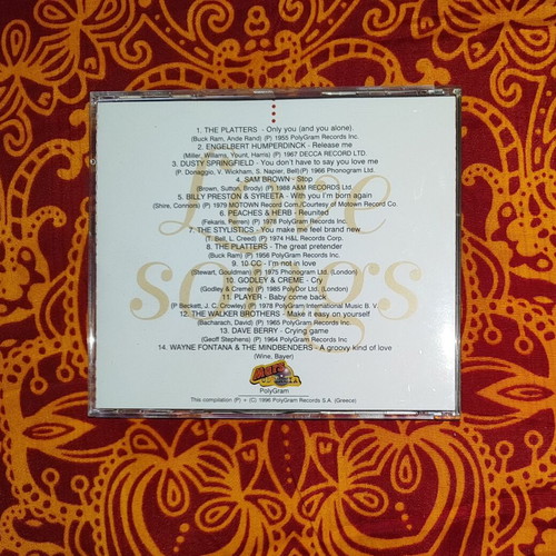 Mars Love Songs CD like new, pop