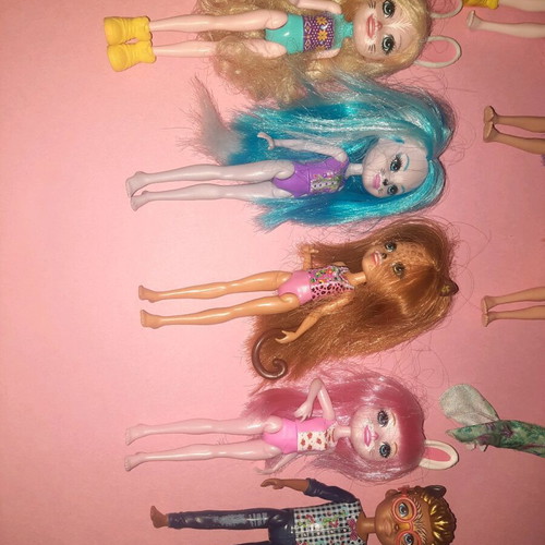 Enchantimals dolls Mattel used, pack of 9