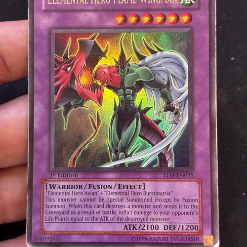 Elemental Hero Flame Wingman TLM 1st Edition μεταχειρισμένο Yugioh TCG