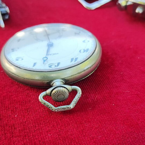 Vulcain pocket watch 1890 used, fully functional, silver color