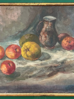 Έργο τέχνης Δ. Λίτσα μεταχειρισμένο, νεκρή φύση σε κορνίζα