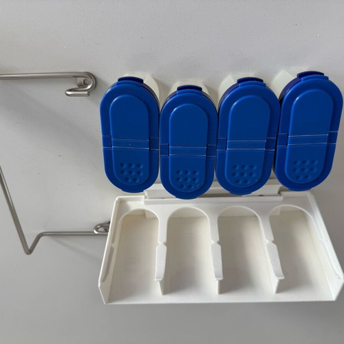 Tupperware wall spice rack set like new, 4 pieces