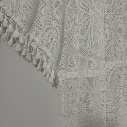 Kimono with lace swimwear cover-up like new, white