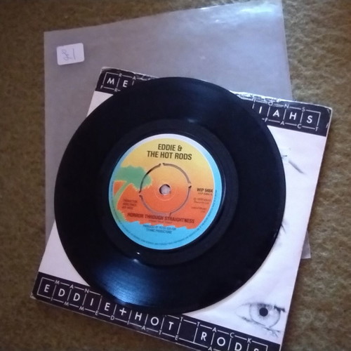 Eddie & The Hot Rods Media Messiahs 7" vinyl used, rock