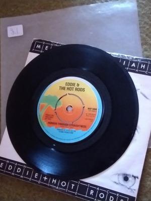Eddie & The Hot Rods Media Messiahs 7" vinyl used, rock