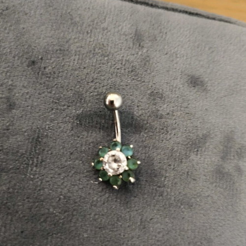 Navel piercing used, does not tarnish