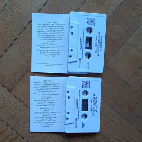 Shirley Maclaine Going Within 2 audio tapes like new