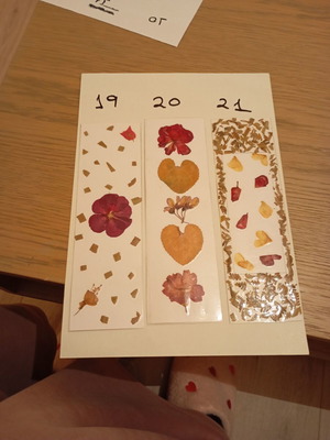 Χειροποίητοι floral σελιδοδείκτες καινούργιοι, σετ 3 τεμαχίων