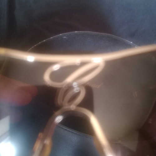 Chopard sunglasses new, gold frame mask