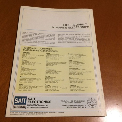 SAIT Marine - Electronic Equipment and Services
