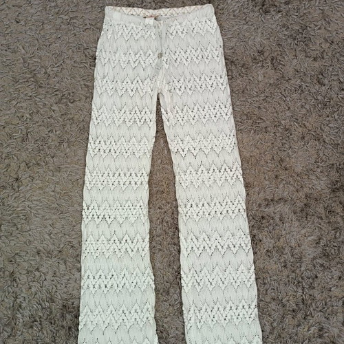 Sugar Free pants like new, lace, size L, white