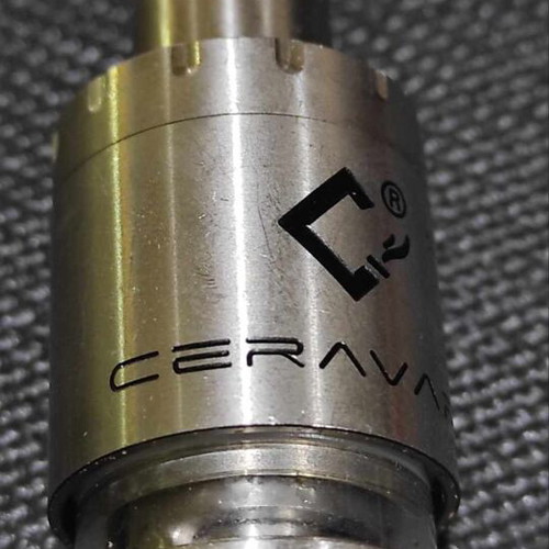 Ceravape Cerabis Sub Ohm Tank used, stainless steel and Pyrex glass