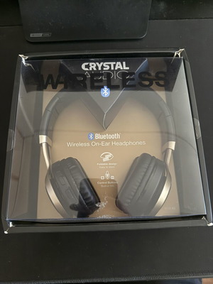 Crystal Audio BT-01-KG Wireless On-Ear Headphones like new