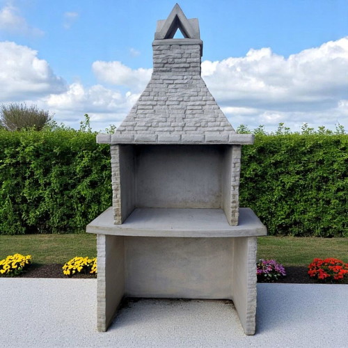 Aurelia Concrete Garden Barbecue Unpainted, New