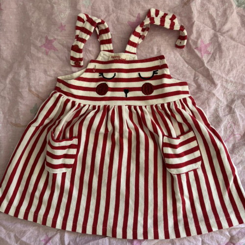 Dpam baby dress striped summer for up to 9 months like new