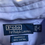 Ralph Lauren Long Sleeve Shirt L 16¼ Blue Plain