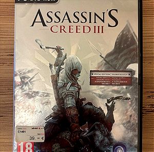 Assassin's Creed 3-III PC game με 32 dvd rom δίσκους