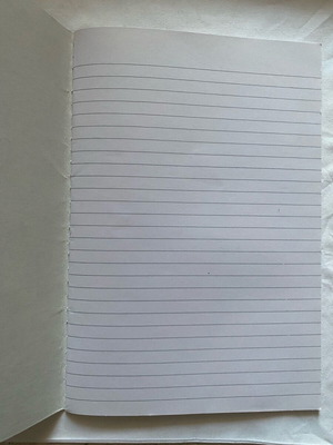 Marble notebook white with lines new