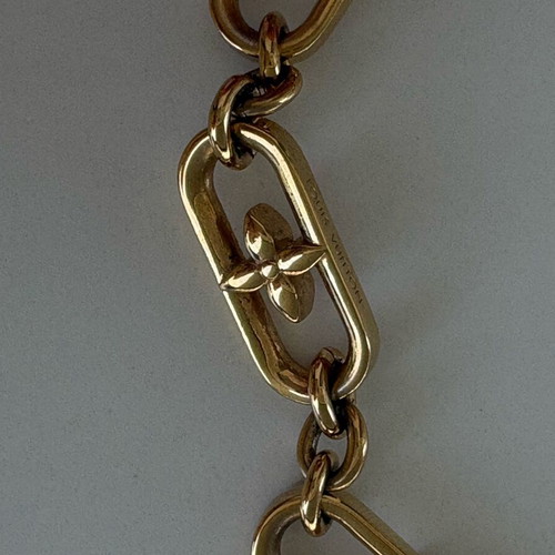 Louis Vuitton My LV Solid Chain necklace used, gold color
