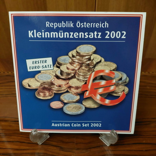 Austria euro coin set 2002 new