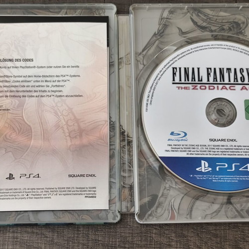 Final Fantasy XII The Zodiac Age Limited Steelbook Edition PS4 game