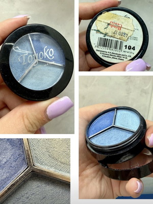 Toyoko Triple Trio Eyeshadow Blue No. 104 Like New