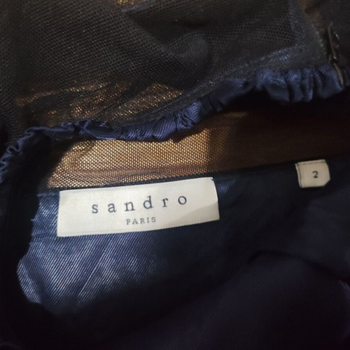 Sandro Paris mini dress with leopard pattern like new, black brown