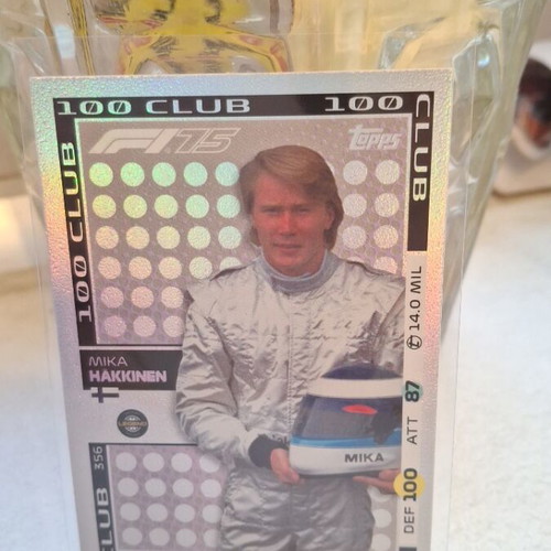 Mika Hakkinen Topps 100 Club card Turbo Attax 2025