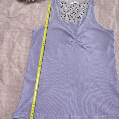 Blouse used, women's size L, pink and purple