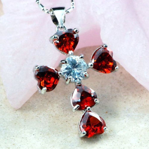 925 Silver Cross With Crystals New With Chain Or Silk Cord Gift