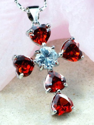 925 Silver Cross With Crystals New With Chain Or Silk Cord Gift