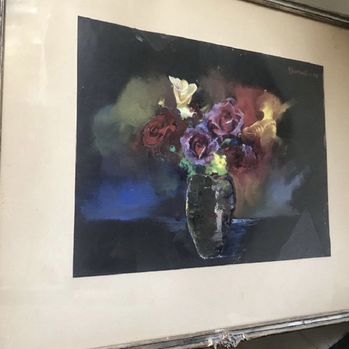 Painting by Irini Iliopoulou on cardboard, like new, 1997 artwork