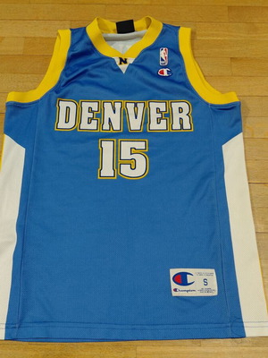 Denver Nuggets #15 Carmelo Anthony Champion NBA basketball jersey size S