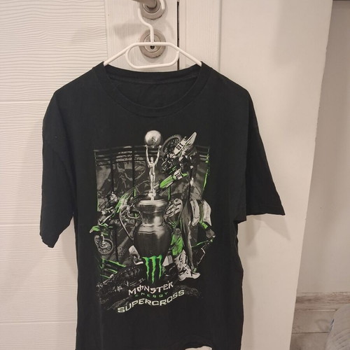 Monster Energy Supercross Championship AOP Double Sided Graphic Shirt like new, size L