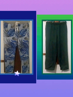 Pants pack of 2, blue and dark green, like new, size XL