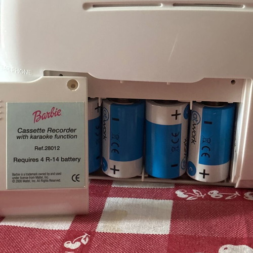 Barbie κασετόφωνο καραόκε μεταχειρισμένο με μικρόφωνο Mattel