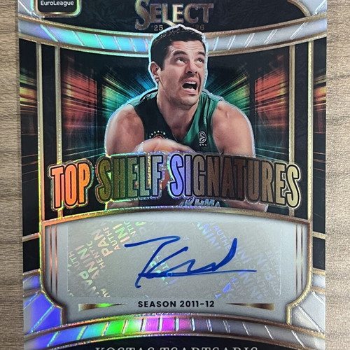 Panini Select Euroleague Basketball Kostas Tsartsaris Autograph Card like new