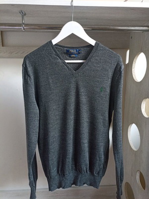 Men's Polo Ralph Lauren sweater gray, like new, merino wool, size M