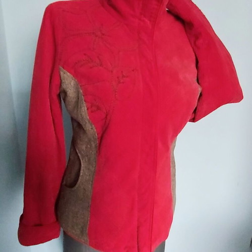 St-Martins red jacket like new with lining and thick padding