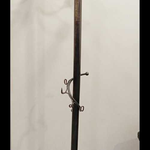 Brass Coat Rack with Blown Glass Finishes New