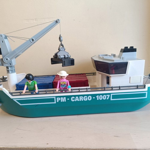 Playmobil Cargo Ship used, floats on water