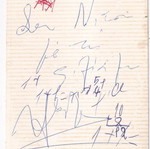 Andreas Barkoulis authentic autograph used on photo 7.5x10.5 cm