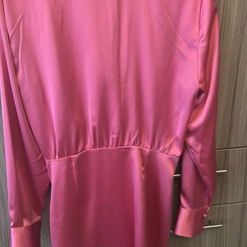 Zara satin dress like new, pink, size S