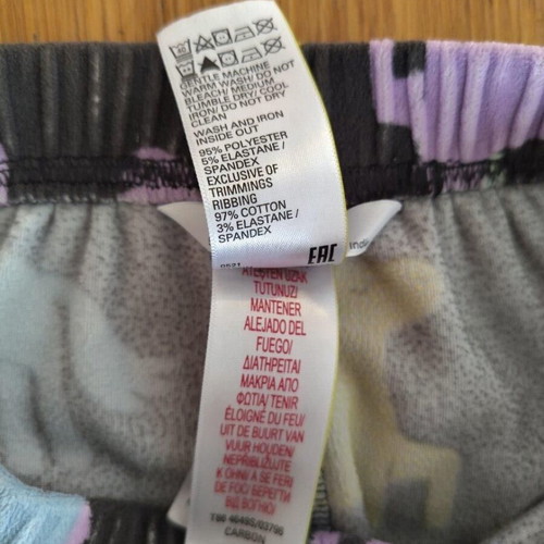Marks & Spencer warm girls' pajamas size 5-6 years used, multicolor