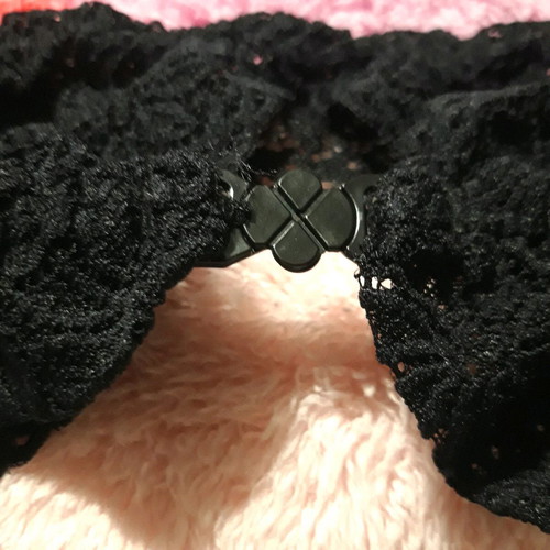 Black Moulin Rouge Garter Belt like new with elegant lace